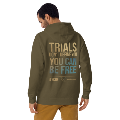 YCBF Trials Don't Define You (Back) Unisex Hoodie