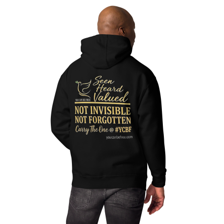 YCBF Seen | Heard | Not Invisible (Back) Unisex Hoodie