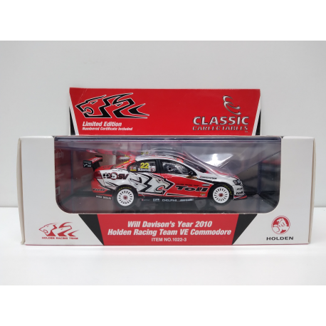 1-43 HOLDEN VE COMMODORE No. 22 Will Davison Holden Racing Team 2010 Classic Carlectables