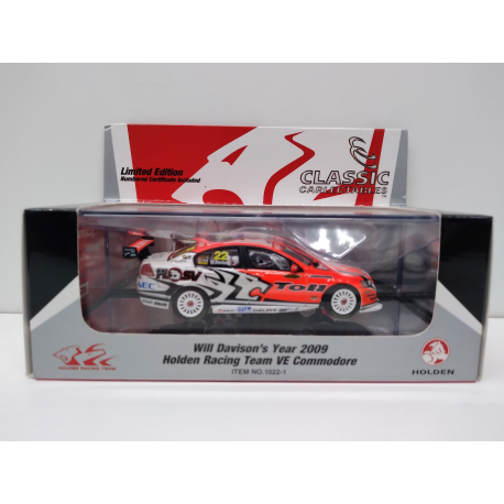 1-43 HOLDEN VE COMMODORE No.22 Will Davison 2009 CLASSIC CARLECTABLES