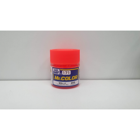 Mr Colour C-171 fluorescent red primary paint 10ml MR HOBBY