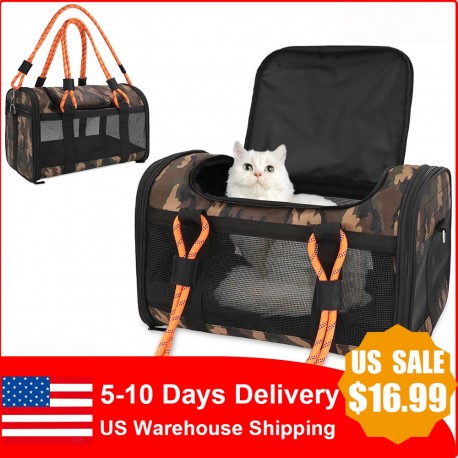 Carrier Portable Cat Transport Bag Airline Approved Pet Travel