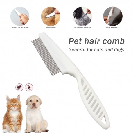Cat and Dog Protection Flea Comb Stainless Steel Insect Repellent Brush