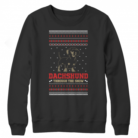Dachshund Through The Snow Christmas Sweater