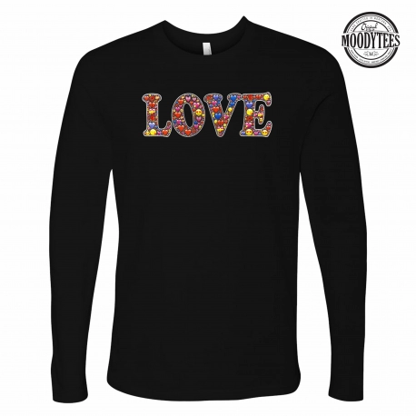 Love Emoji Mens (Unisex) Long Sleeve T-Shirt