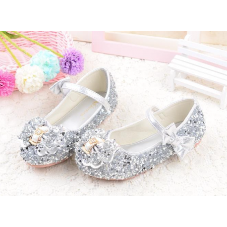 Baby Girl Leather Shoes Kids Floral Princess Shoes Children Dress Shoes With Pearls Sweet Soft Elegant For Wedding Party  0005