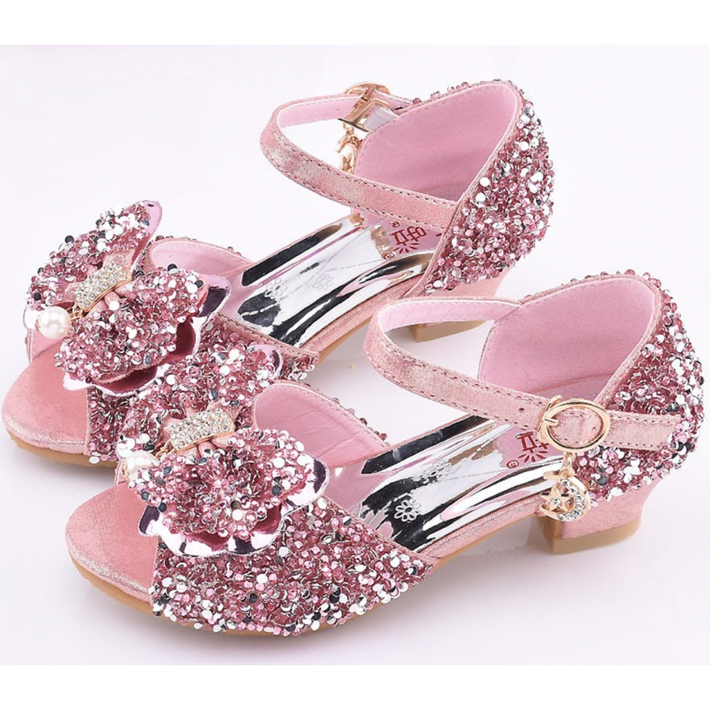 Baby Girl Leather Shoes Kids Floral Princess Shoes Children Dress Shoes