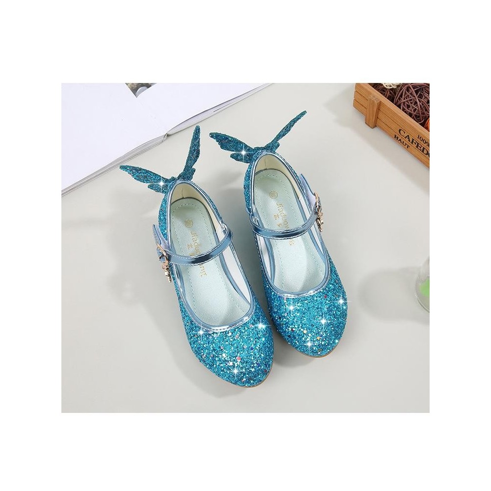 Children Girls Leather Shoes for birthday Party High Heels Shoes 2019 Kids Girl Princess Sandals
