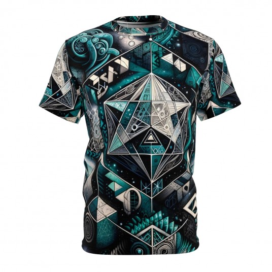 Gyre Fractal - Polyester AOP Tee