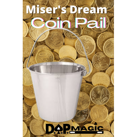 New - Misers Dream Stainless Steel Coin Pail