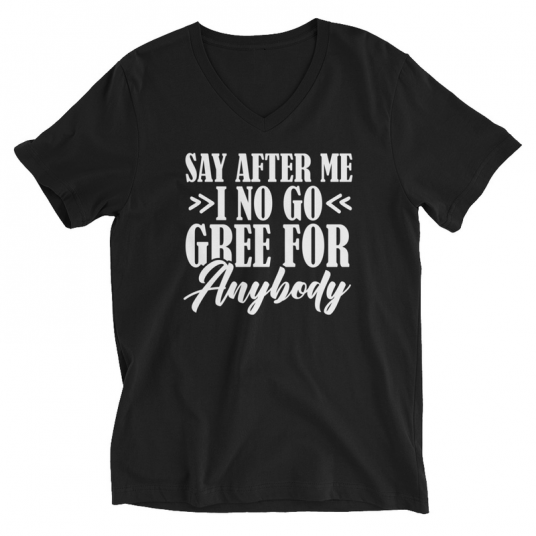 Say After Me I No Gree For Anybody This Year V-Neck T-Shirt