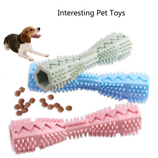 Silicone Molar Tooth Pet Toys Dog Bite Resistant Molars Training for Cats Dogs Slow Feeding Teeth Cleaning Toys Pets accessories