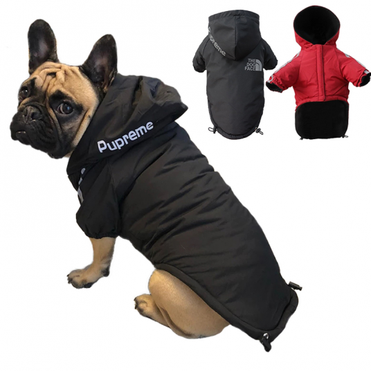Winter Dog Clothes Warm Fleece Pet Dogs Jacket Reflective Waterproof For Small Medium Dogs Chihuahua French Bulldog Coat Pug