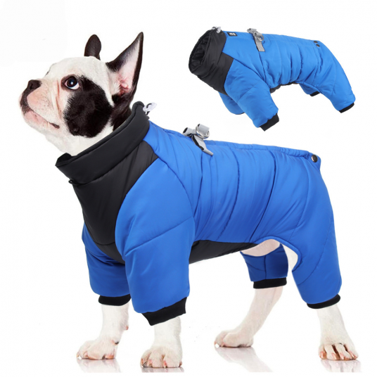 Waterproof Dog Jumpsuit Coat Winter Pet Dog Clothes Warm Puppy Cotton Jacket for Small Medium Dogs Pug Chihuahua Costume Bulldog