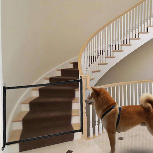 New Dog Barrier Fences Portable Folding Breathable Mesh Dog Gate Pet Separation Guard Isolated Fence Dogs Baby Safety Fence