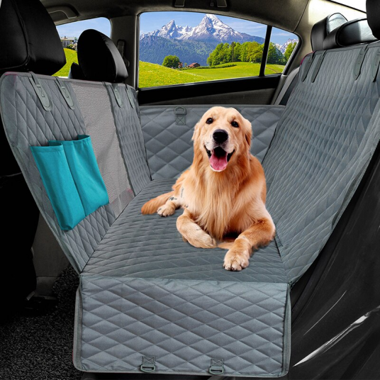 143×153CM Double Zipper Car Pet Seat Pad Waterproof Dirt Resistant Suitable Multiple Models Solid Color Cars Rear Seats Cushions