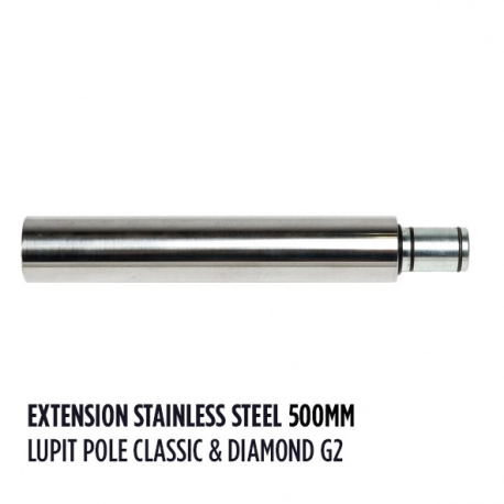 LUPIT POLE CLASSIC EXTENSION G2, 42mm, 45mm, STAINLESS STEEL, 500mm