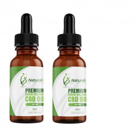 CBD Tincture 500mg Broad Spec - Natural, 30ml(2 Bottles)