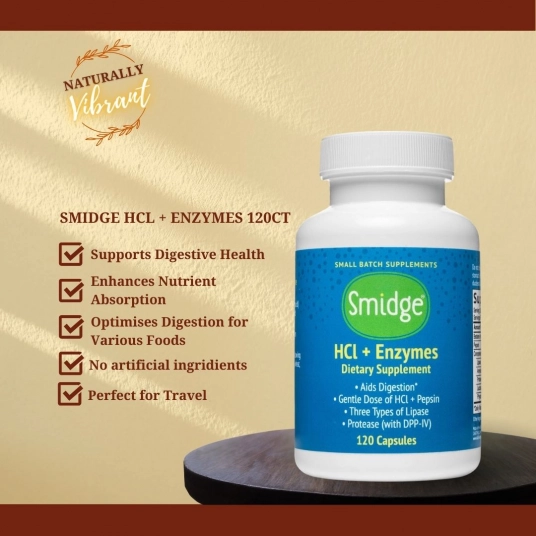 Smidge HCl + Enzymes 120ct