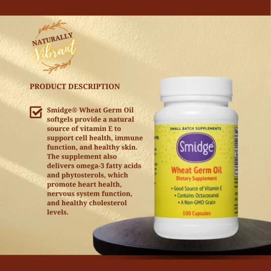 Smidge Wheat Germ Oil | 100 Capsules