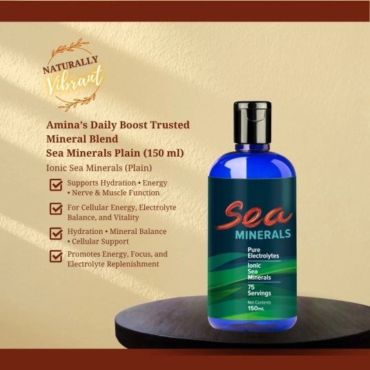 Sea Minerals Plain 150ml – Same as Amena’s Daily Boost | Ionic Mineral Blend