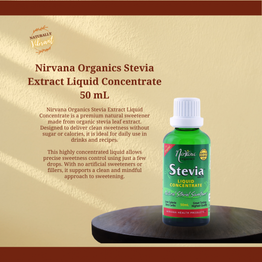 Nirvana Organics Stevia Extract Liquid Concentrate 50 mL