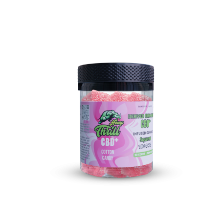 Hemp Thrill CBD+ Ultra Gummies 1000mg - Cotton Candy