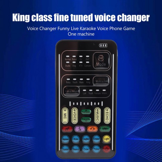 Mini Sound Card I9 Voice Changer Set Multifunction Portable Recording Mini Sound Card for Game  Recording Computer