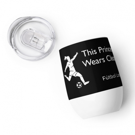 This Princess Wears Cleats Wine Tumbler