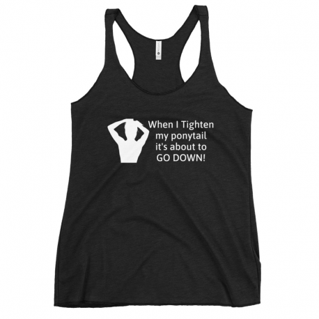 Ponytail Women's Racerback Tank