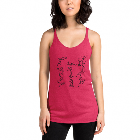 Stick Figures Women's Racerback Tank