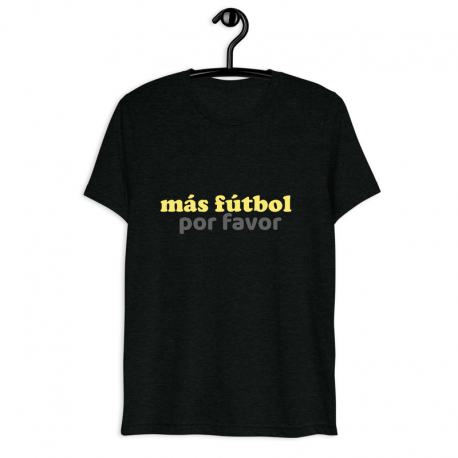 más fútbol Short Sleeve Tri-Blend T-Shirt