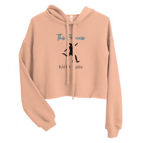 This Princess Kicks Balls Crop Hoodie