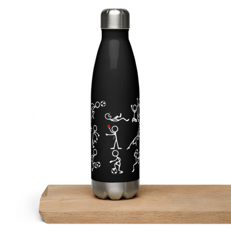Stick Figures Stainless Steel Water Bottle