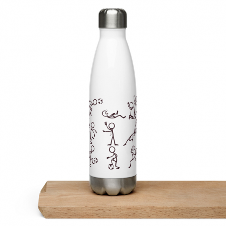Stick Figures Stainless Steel Water Bottle