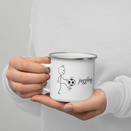 Juggling Enamel Mug