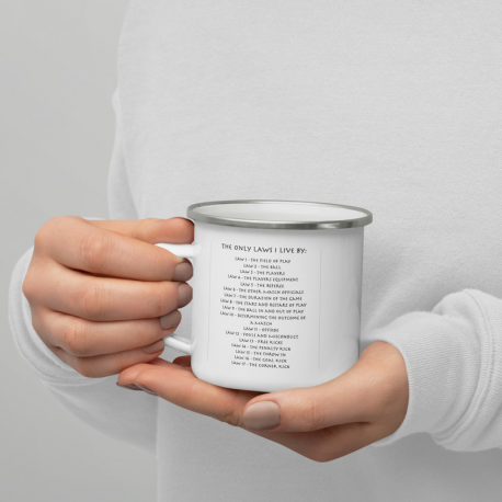 The Laws I Live By Enamel Mug