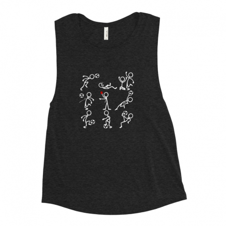 Stick Figures Ladies’ Muscle Tank