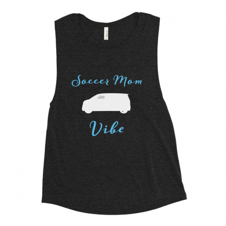 Soccer Mom Vibe Ladies’ Muscle Tank