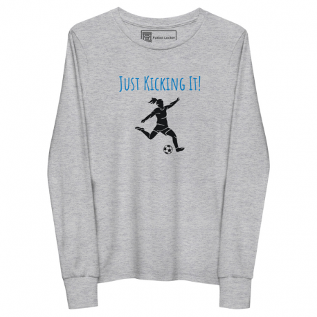 Just Kicking It Youth Long Sleeve Tee