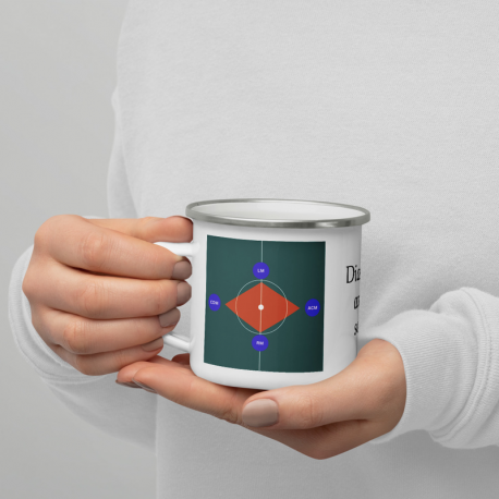 Diamonds are for Soccer Enamel Mug