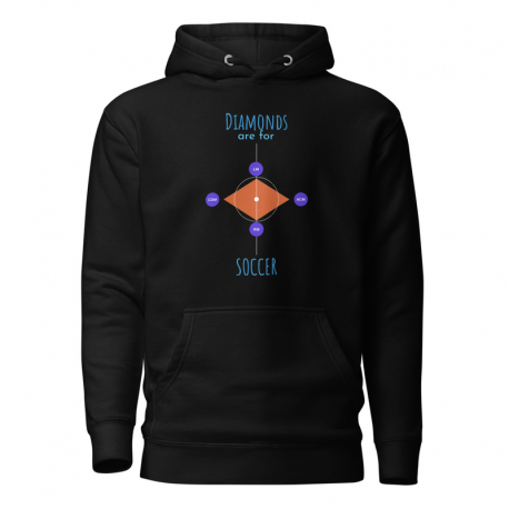 Diamonds are for Soccer Unisex Premium Hoodie