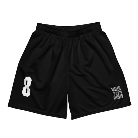 Unisex Mesh Shorts - Black 8