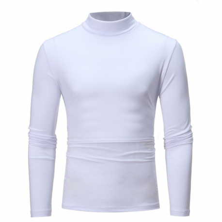 Men's Turtleneck Sweater, Thermal Pullover Long Sleeve Top 