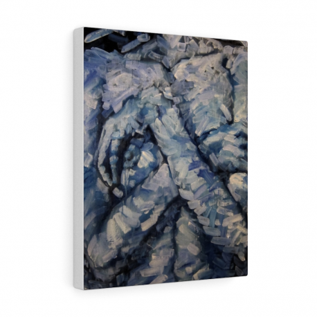 Blue Monochrome Nude (4 Sizes on Canvas)