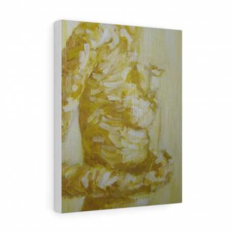 Yellow Monochrome Nude (4 Sizes on Canvas)