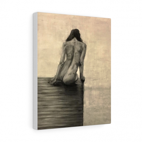 Woman on Dock (3 Sizes on Canvas)
