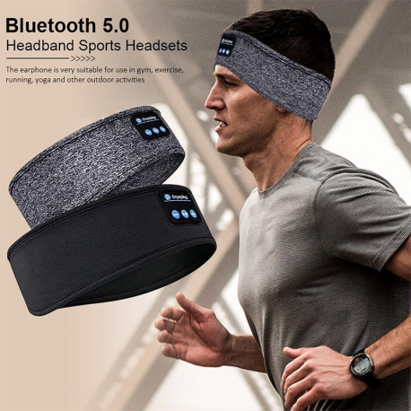 Wireless Bluetooth Headphones Sports Headband Thin Soft Elastic Comfortable Wireless Music Headset Sleep Mask For Eyes Sleeping