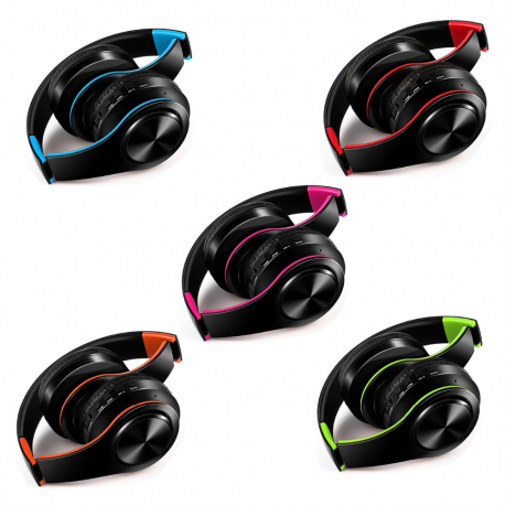 Five Colors Wireless Bluetooth Headphone Stereo Headband Headset Support SD Card with Mic for Xiaomi Iphone Sumsamg Tablet