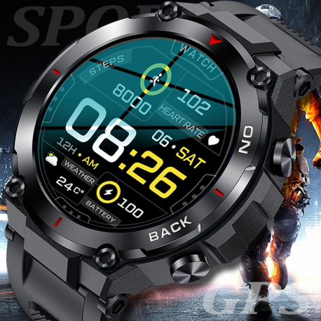 2022 NEW GPS Smart Watch Men Military 5ATM Waterproof Long Battery Life Tactical SmartWatch Blood Oxygen for Samsung iPhone